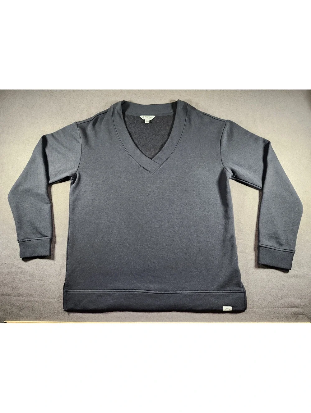 Orvis Mens Never Worn Black Pullover Sweater, Size M, Fleece-Super Soft 0148